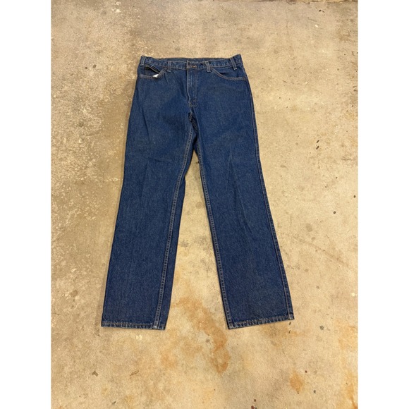 Levi Strauss Co Mens Jeans Dark Wash Straight Leg W36 L31 Made in USA - Picture 4 of 6